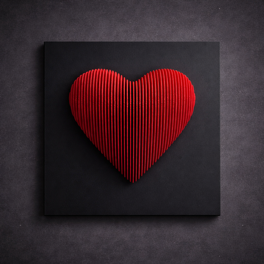 Cuore in Rilievo – Quadretto Personalizzato