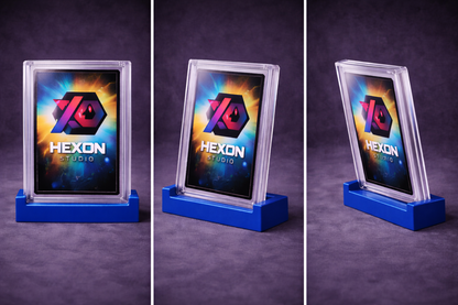 Espositore per carte Pokémon gradate (slab) – Supporto da scrivania stampato in 3D