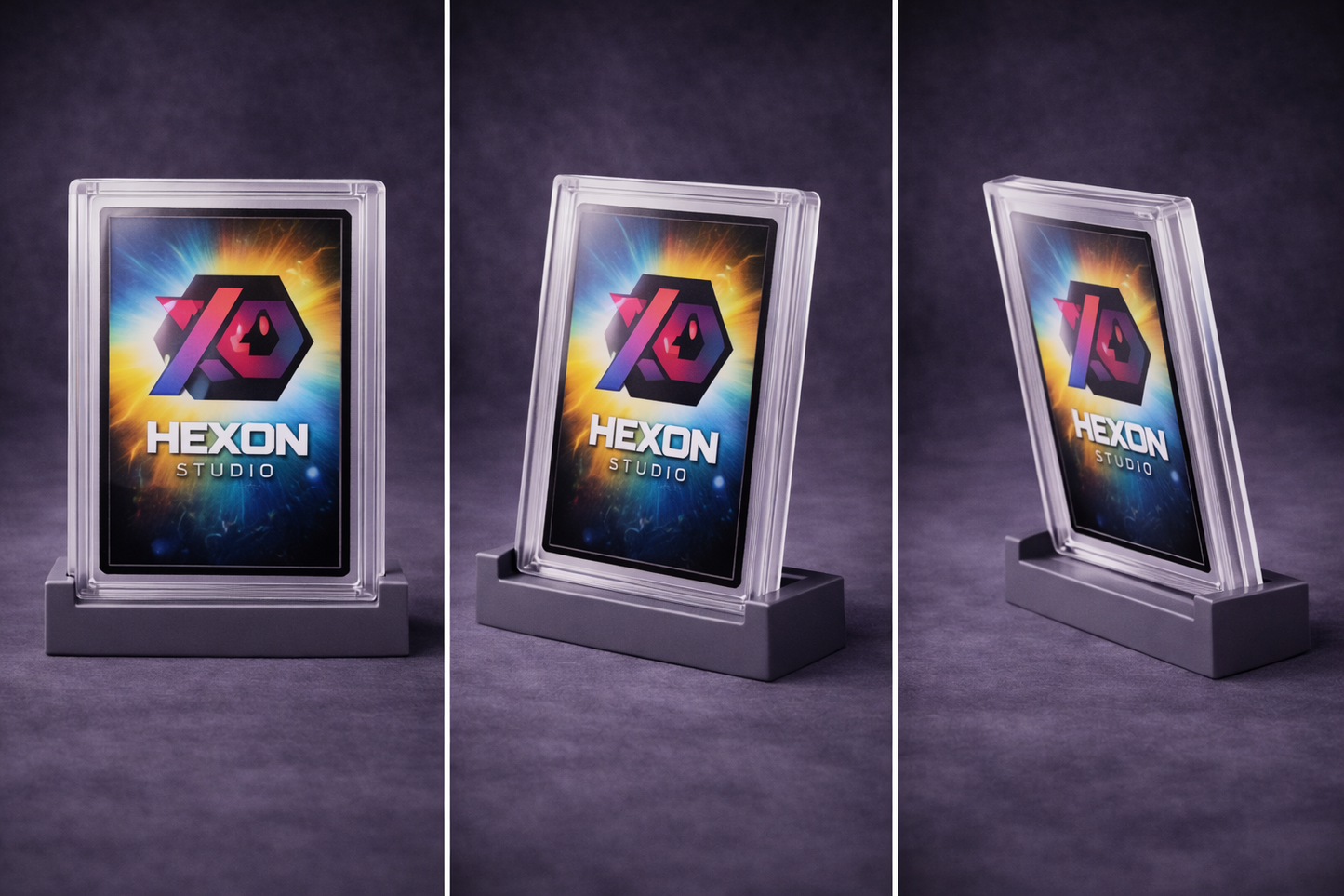 Espositore per carte Pokémon gradate (slab) – Supporto da scrivania stampato in 3D