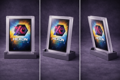 Espositore per carte Pokémon gradate (slab) – Supporto da scrivania stampato in 3D