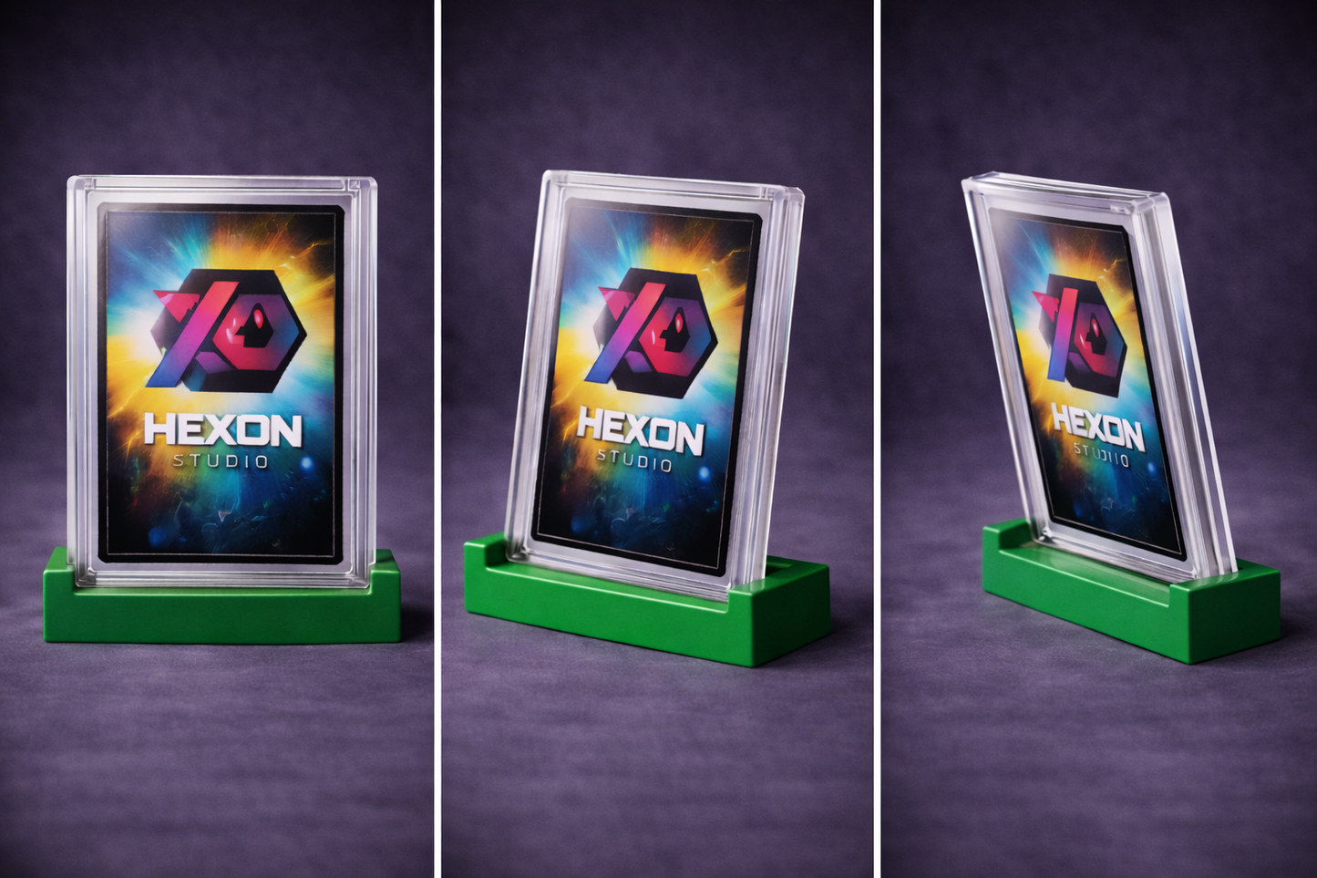 Espositore per carte Pokémon gradate (slab) – Supporto da scrivania stampato in 3D