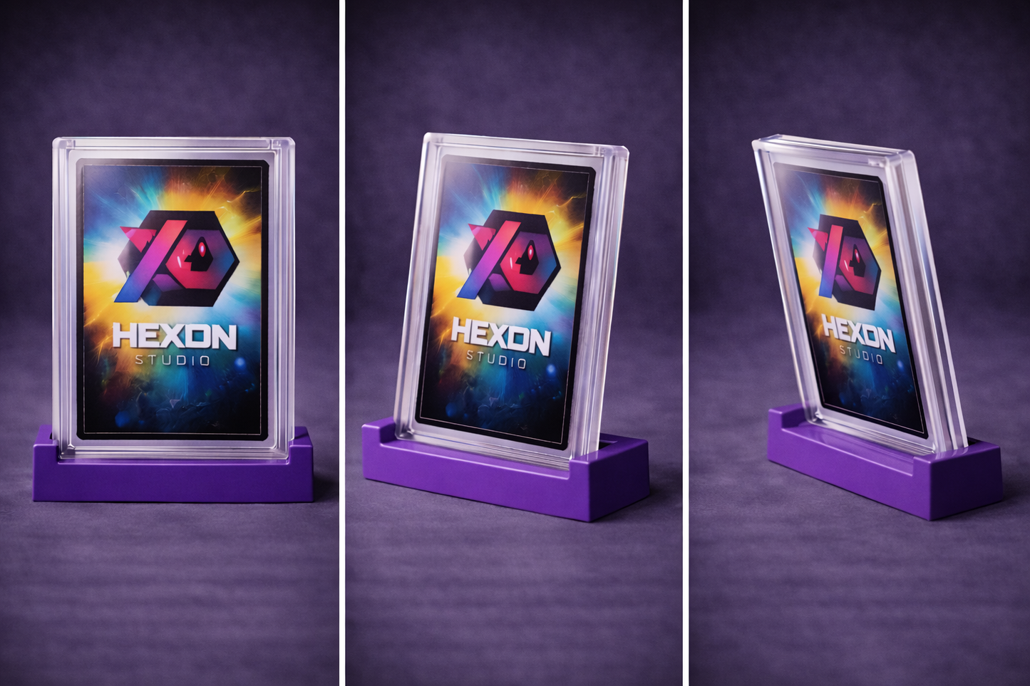 Espositore per carte Pokémon gradate (slab) – Supporto da scrivania stampato in 3D